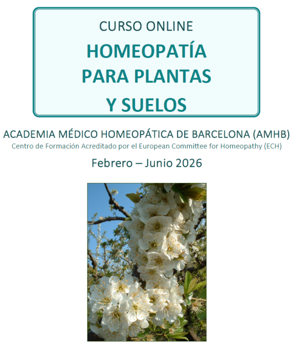 CURSO ONLINE: HOMEOPATÍA PARA PLANTAS Y SUELOS